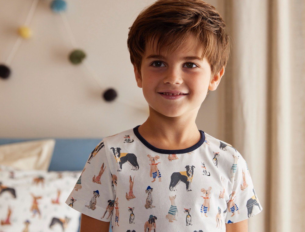 Pyjama short enfant-Chiens et chat