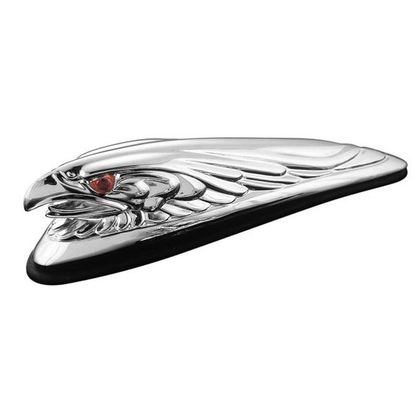 Emblème Highway Hawk Statuette Eagle Head Small Universel - Gris