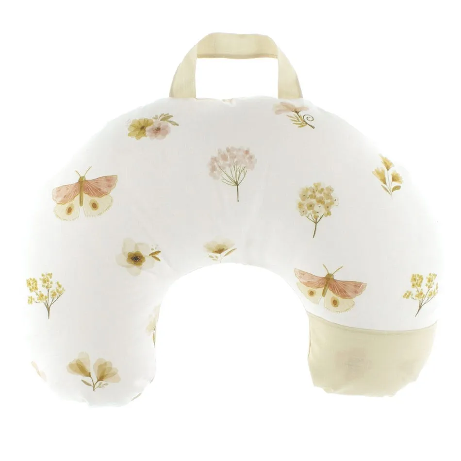 Origami Maison Literie 3 mrcx + Coussin d'allaitement - Champs de fleurs vintage