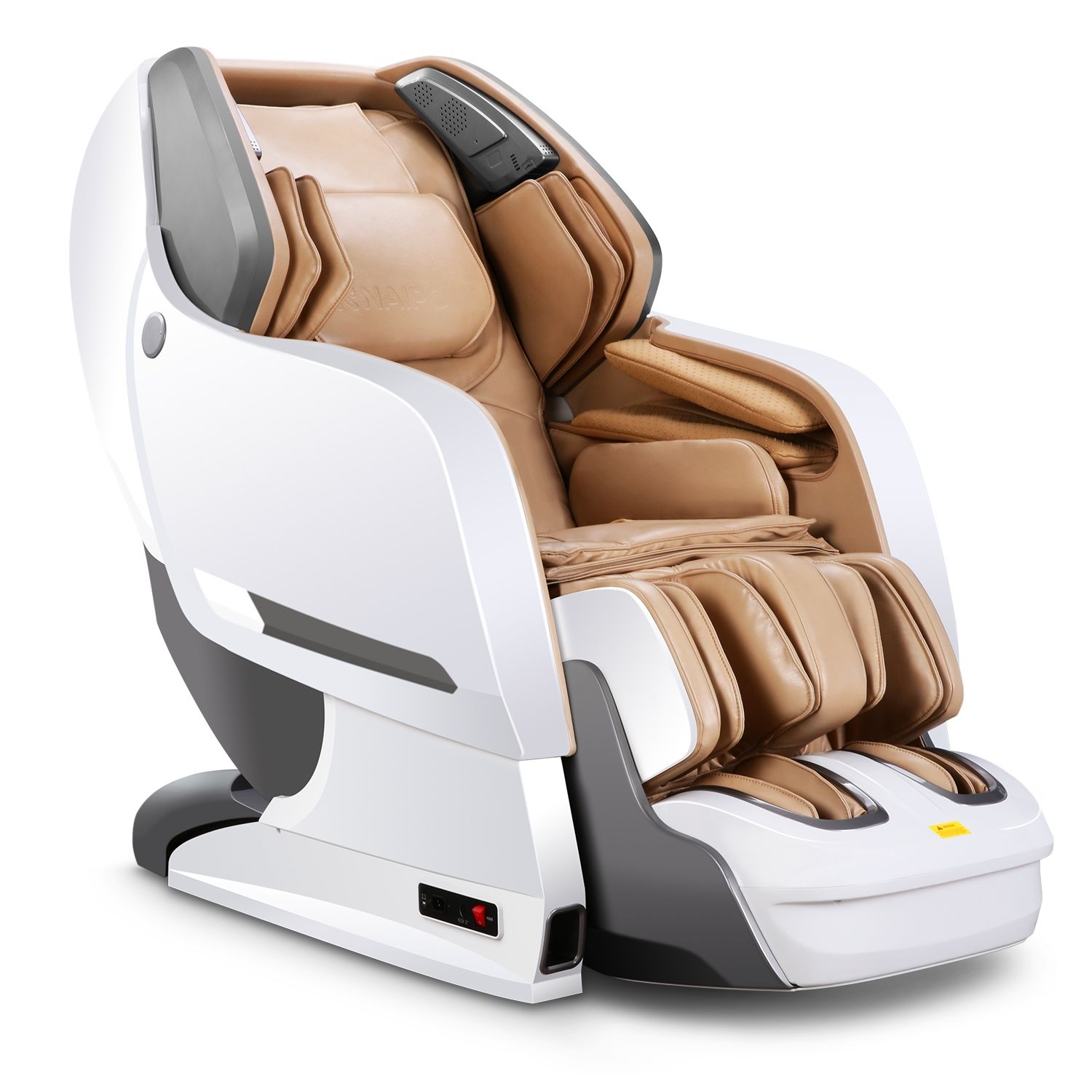 NAIPO Massagesessel Lonisator  3D Premium Massagestuhl mit Shiatsu Zero Gravity Anion-Abgabe Weiss