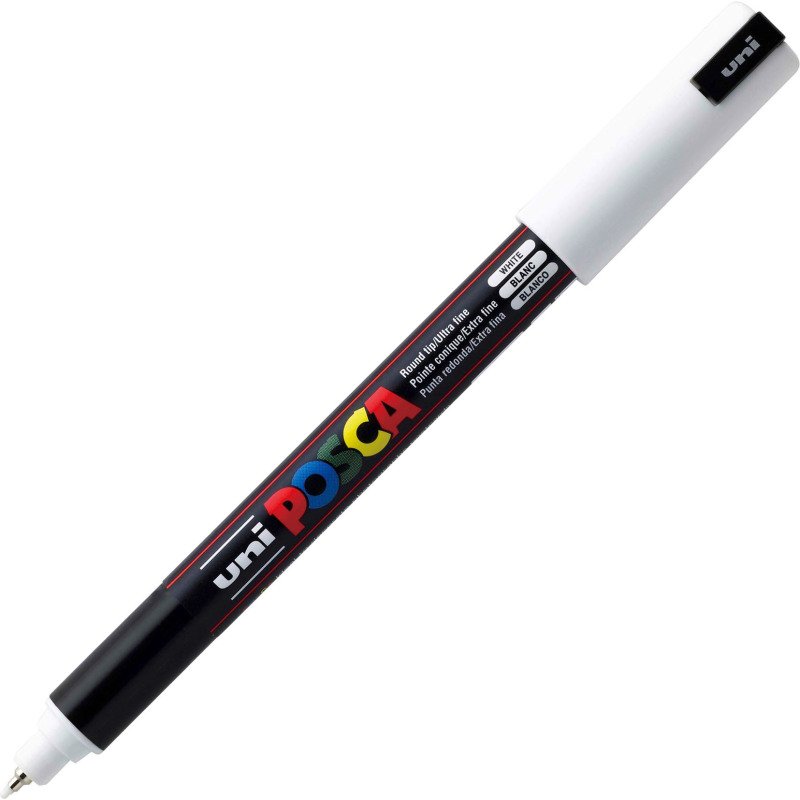 Marqueur Posca pointe conique 0,7 mm blanc