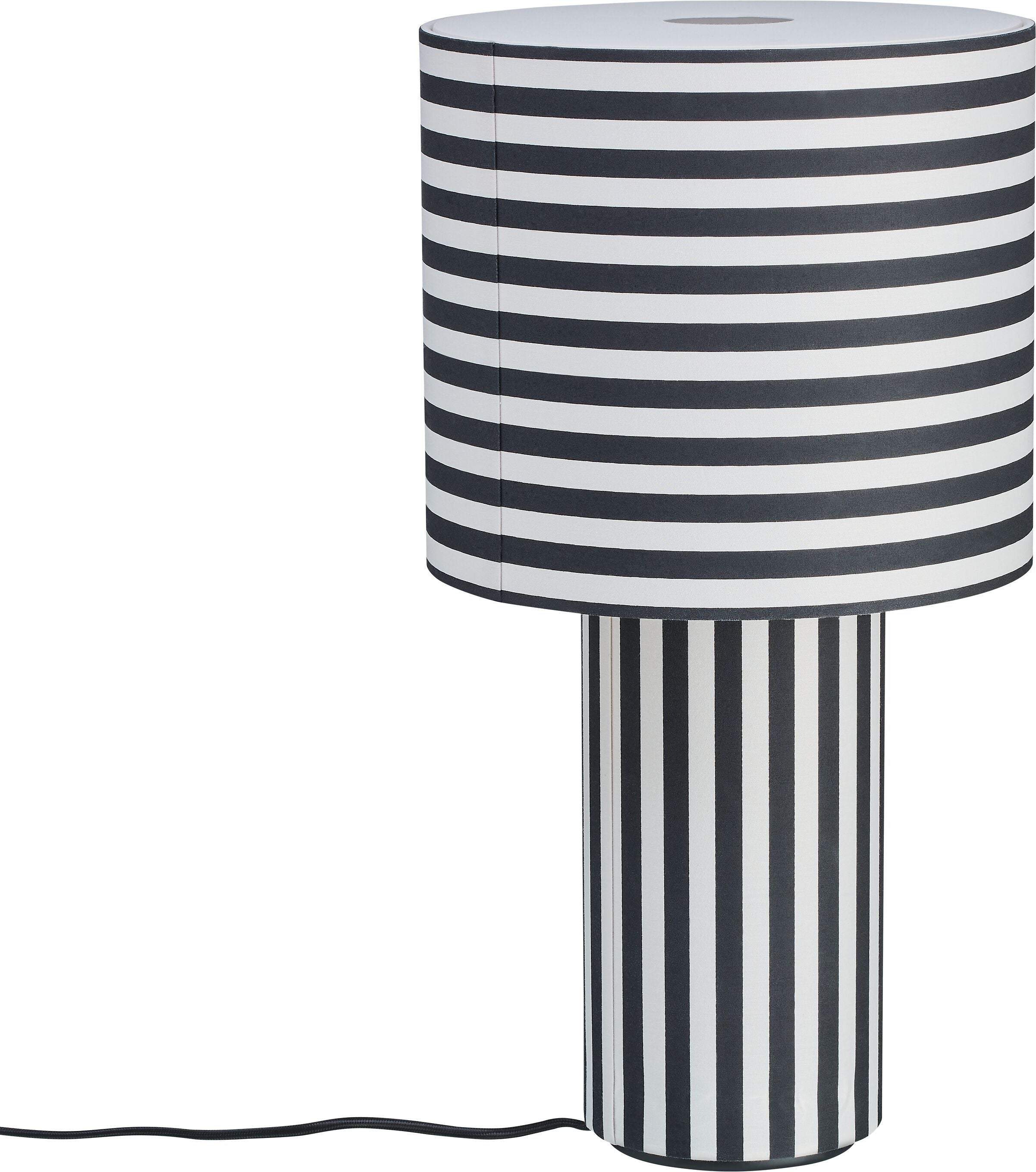 TIA Tischleuchte - Beige, Schwarz / H: 52.5 cm x D: 28.0 cm