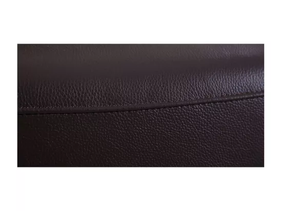 Fauteuil pivotant en cuir Design ALYAS Marron