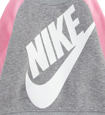 Nike Sweats?t - Sweatshirt/Sweatpants - Dark Grey Heather/Pink
