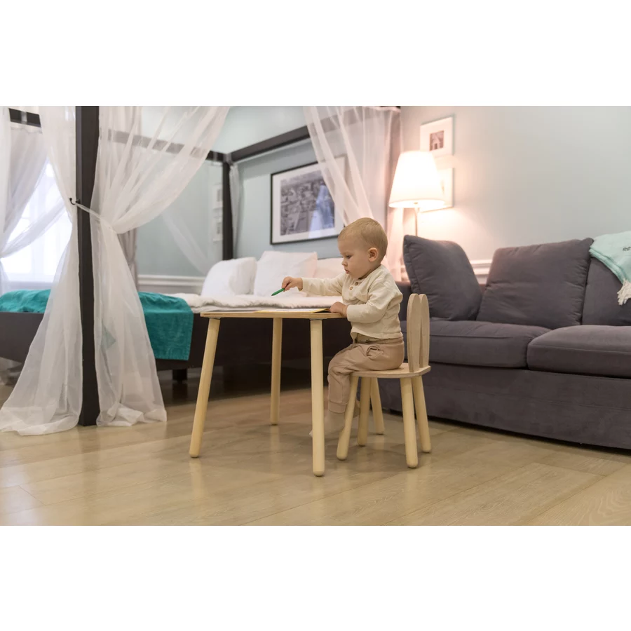 Family-SCL Tisch & Stuhl Bunny natur unbehandelt