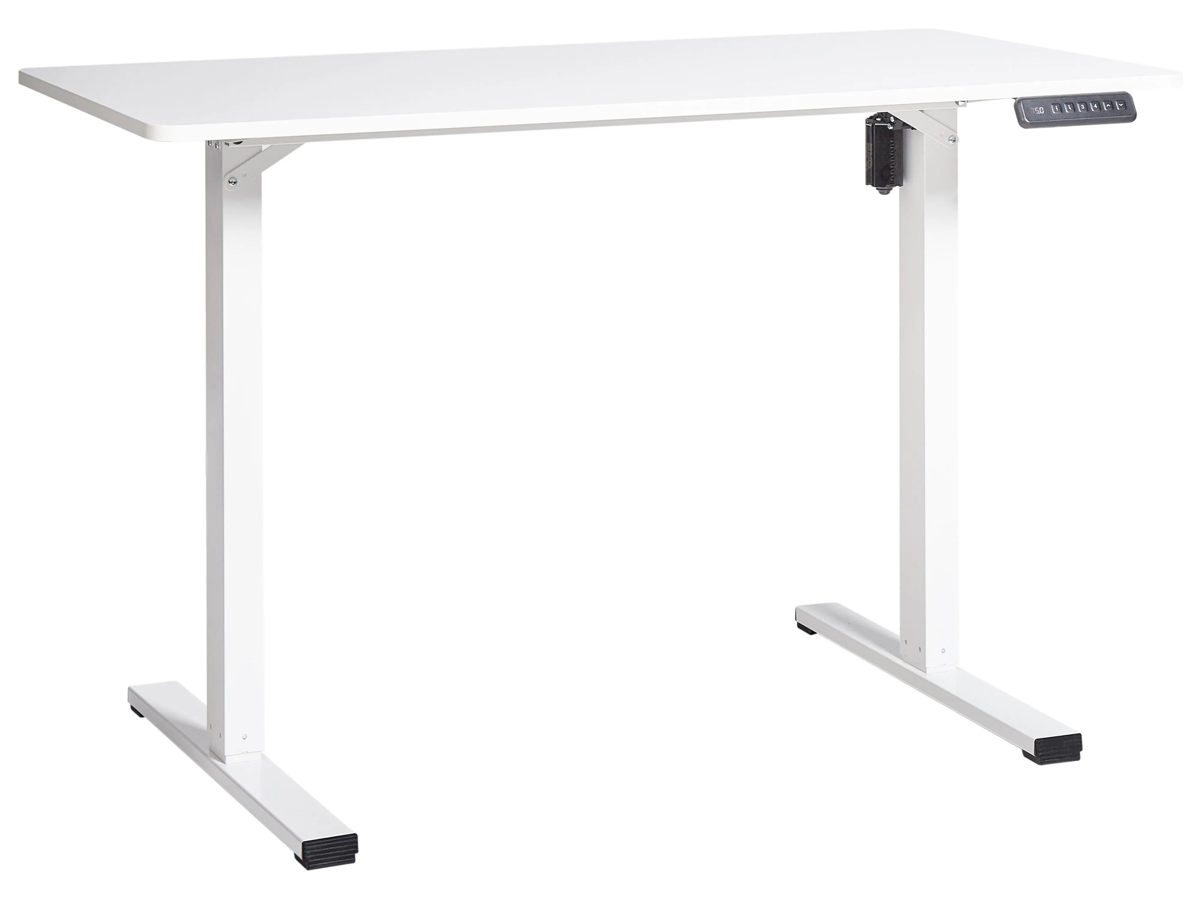 Elektrisch verstelbaar sta-bureau TAVARES Wit 120 cm 60 cm