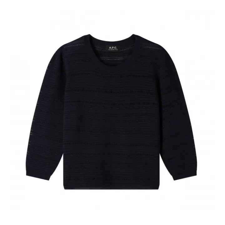 A.P.C. Pull Isae Soie et Cupro | Bleu marine