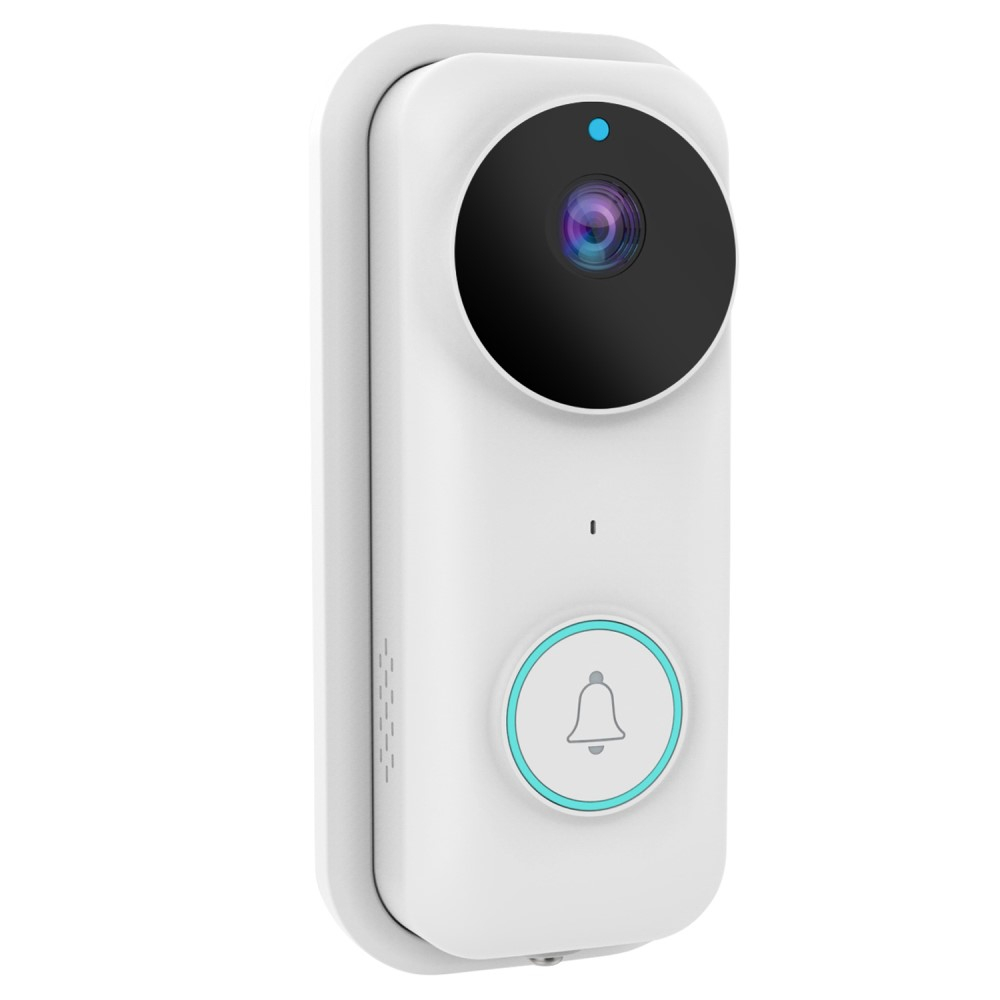 Drahtlose WiFi Video Türklingel Türsprechanlage Nachtsicht Funktion   Optischer Klingel für iOS/Android (IP65) - Weiss
