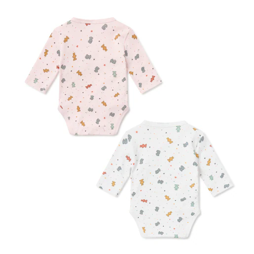 Conjunto de Bodies para Bebê Pink Charms Crossover