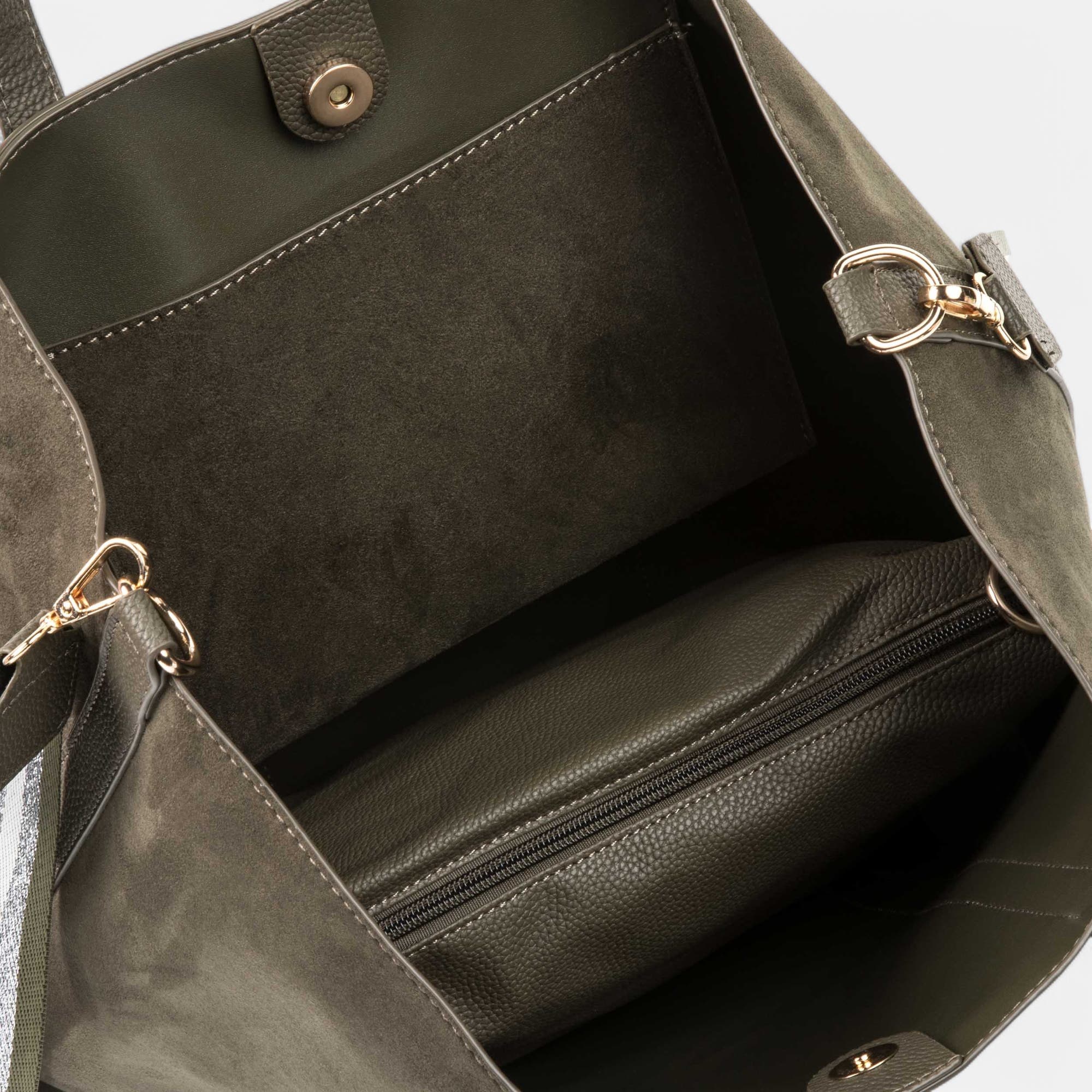 Sac de shopping kaki