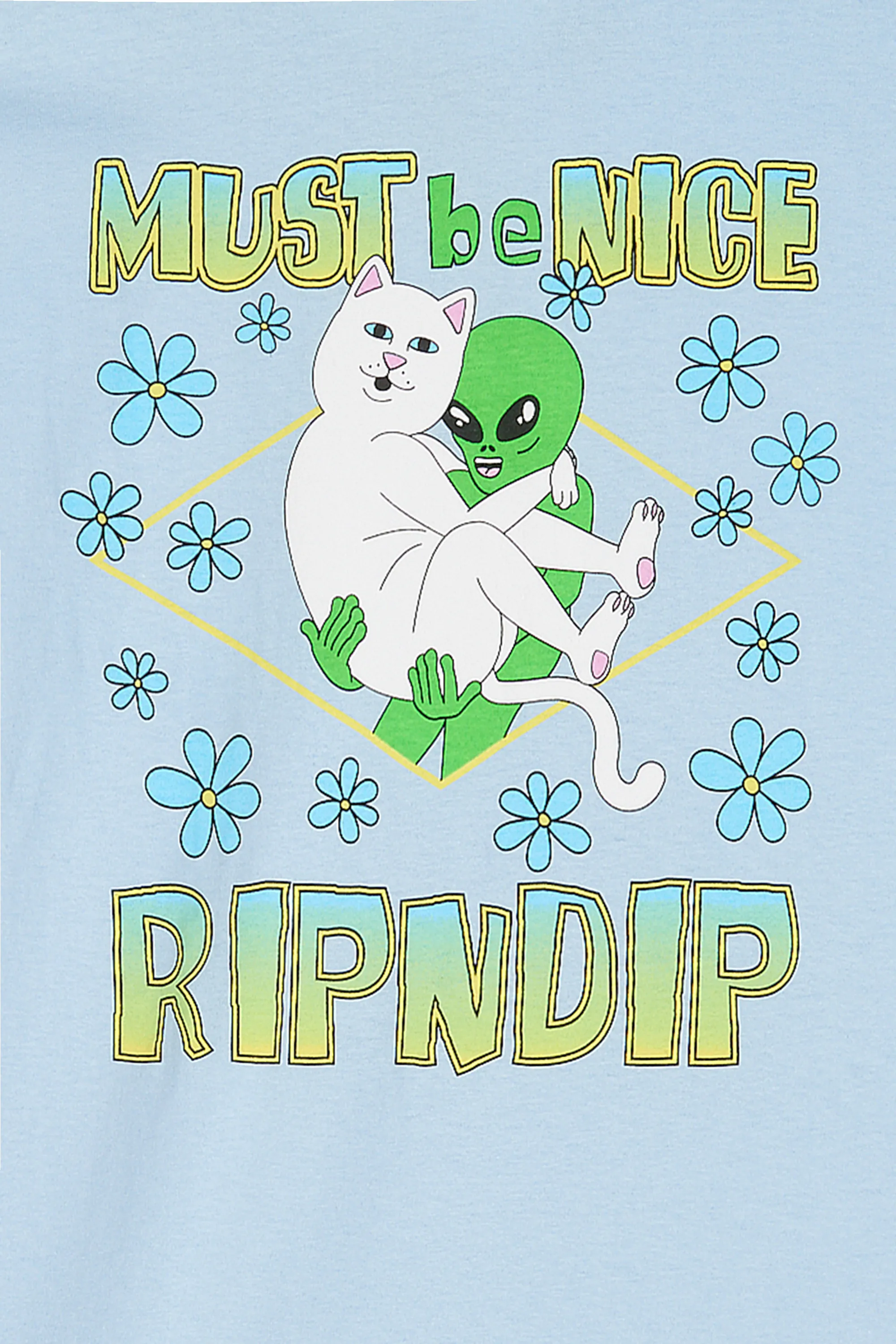 RIPNDIP T-shirt LONELY LOVER Bleu