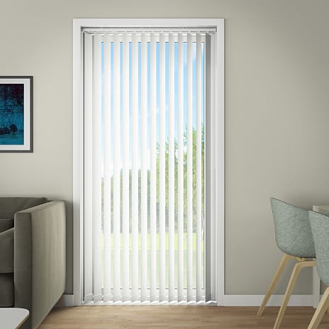 DEBEL D’Lux komplet lamelgardin 100 x 250 cm - hvid