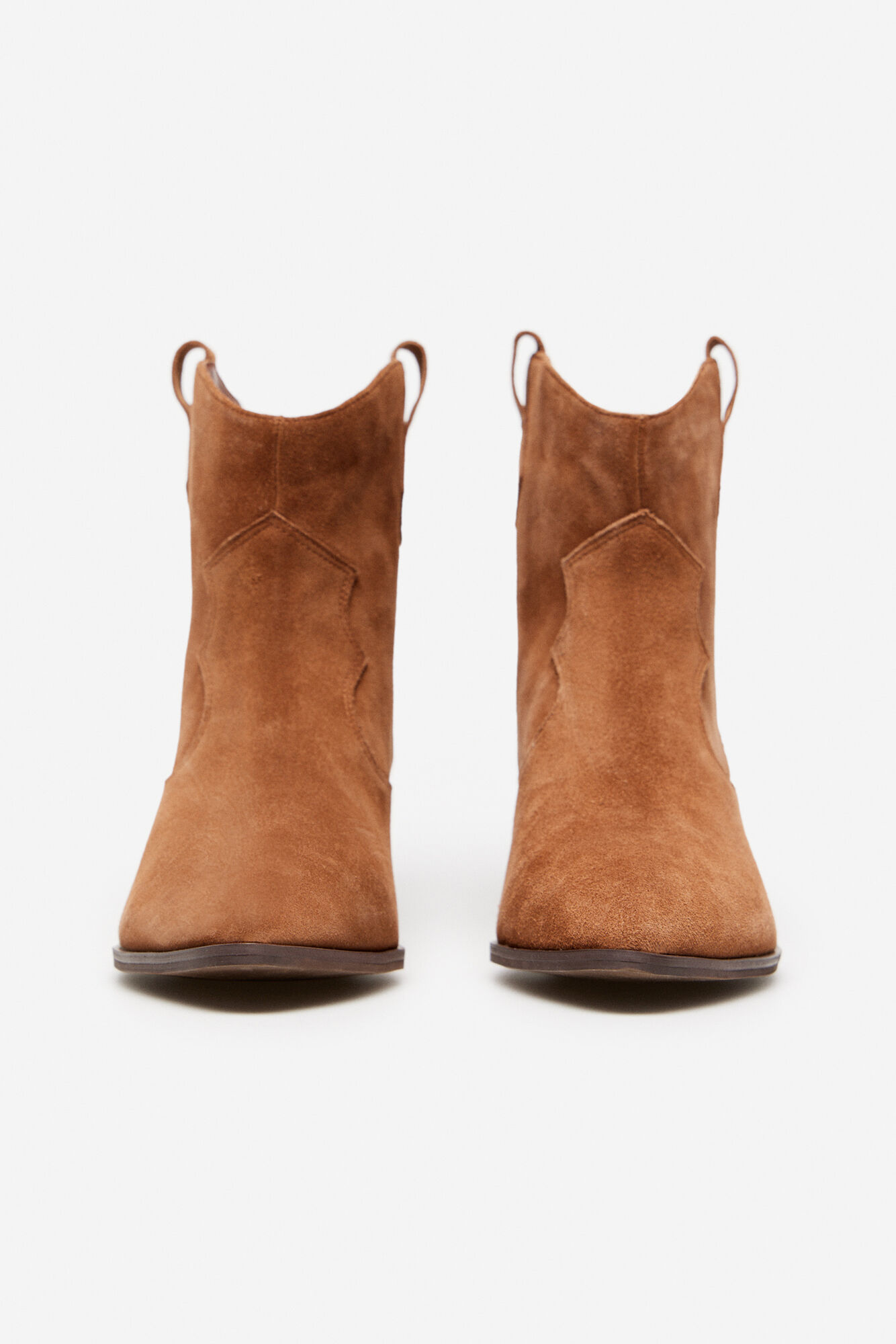 bota de cowboy de camurça