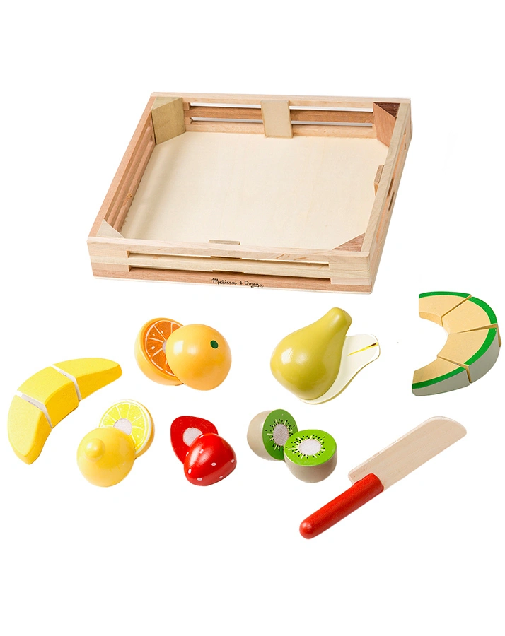 Spiel-Lebensmittel GESCHNITTENES OBST aus Holz