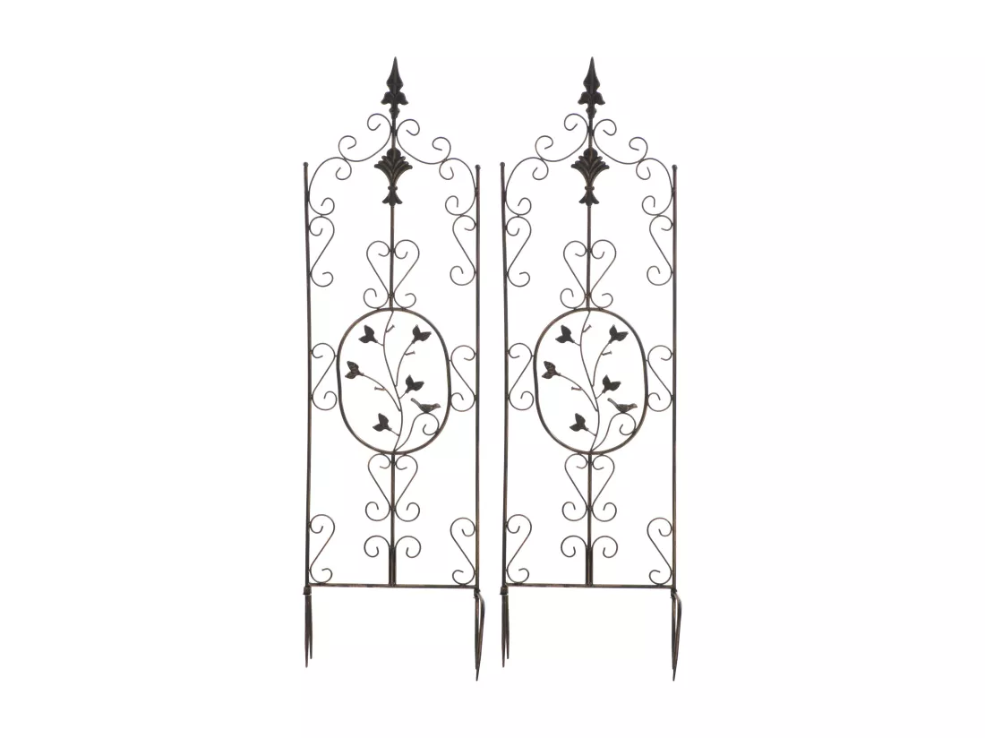 Lot de 2 Treillis - Métal - Bronze - Burgus