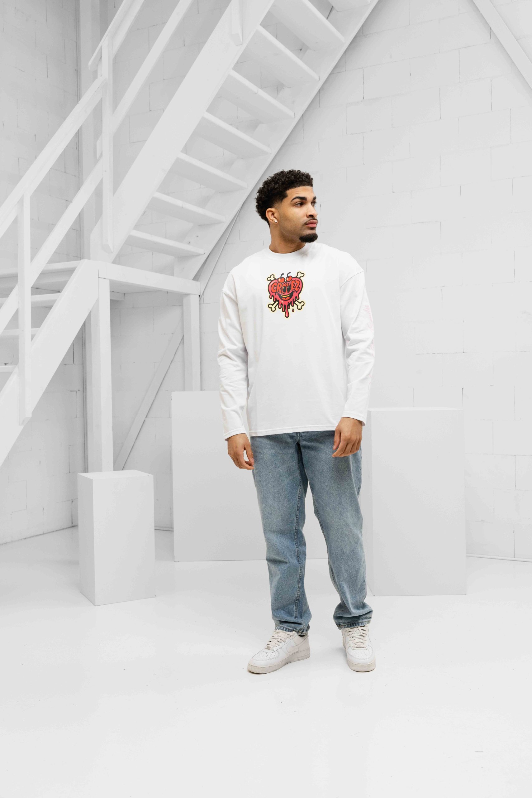 Croyez Sweet Like Candy Longsleeve T-Shirt Heren Wit