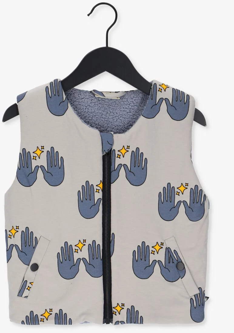 CARLIJNQ beige carlijnq bodywarmer magic - bodywarmer lined with teddy