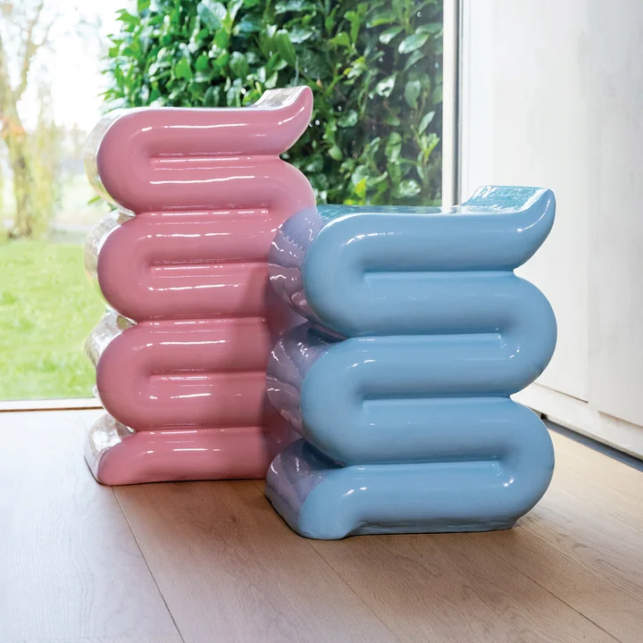 &klevering - Pillar Whip Beistelltisch, H 62 cm, pink