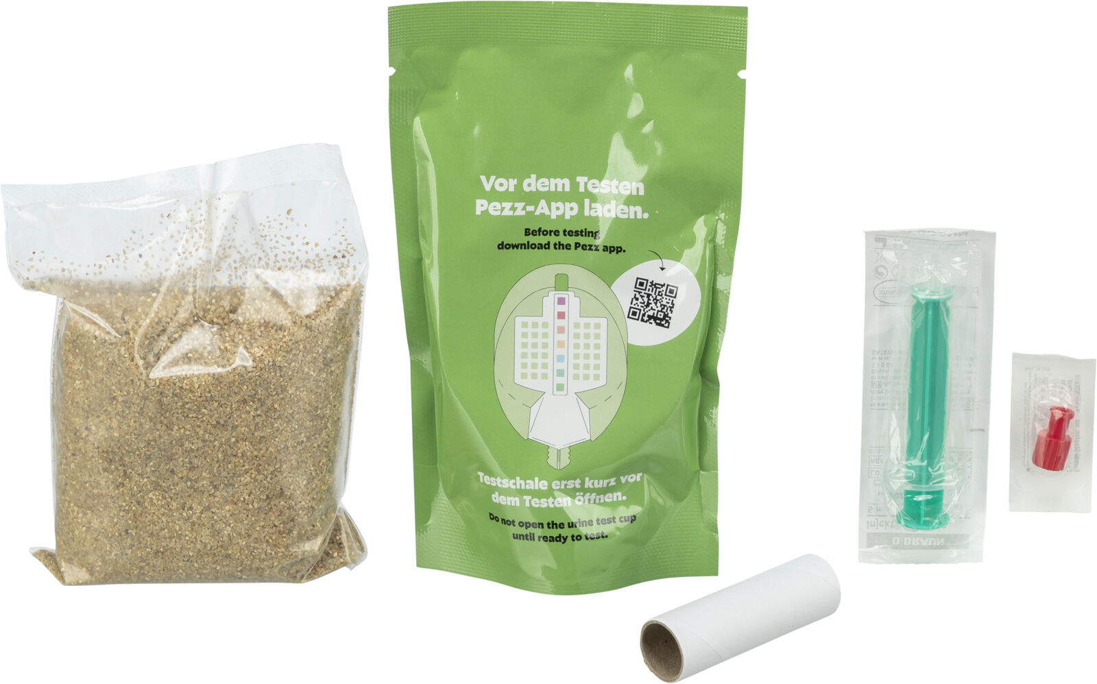 Stressfreier Katzen Urintest Haustier Gesundheitswerte Test Kit mit App Auswertung (T24201)