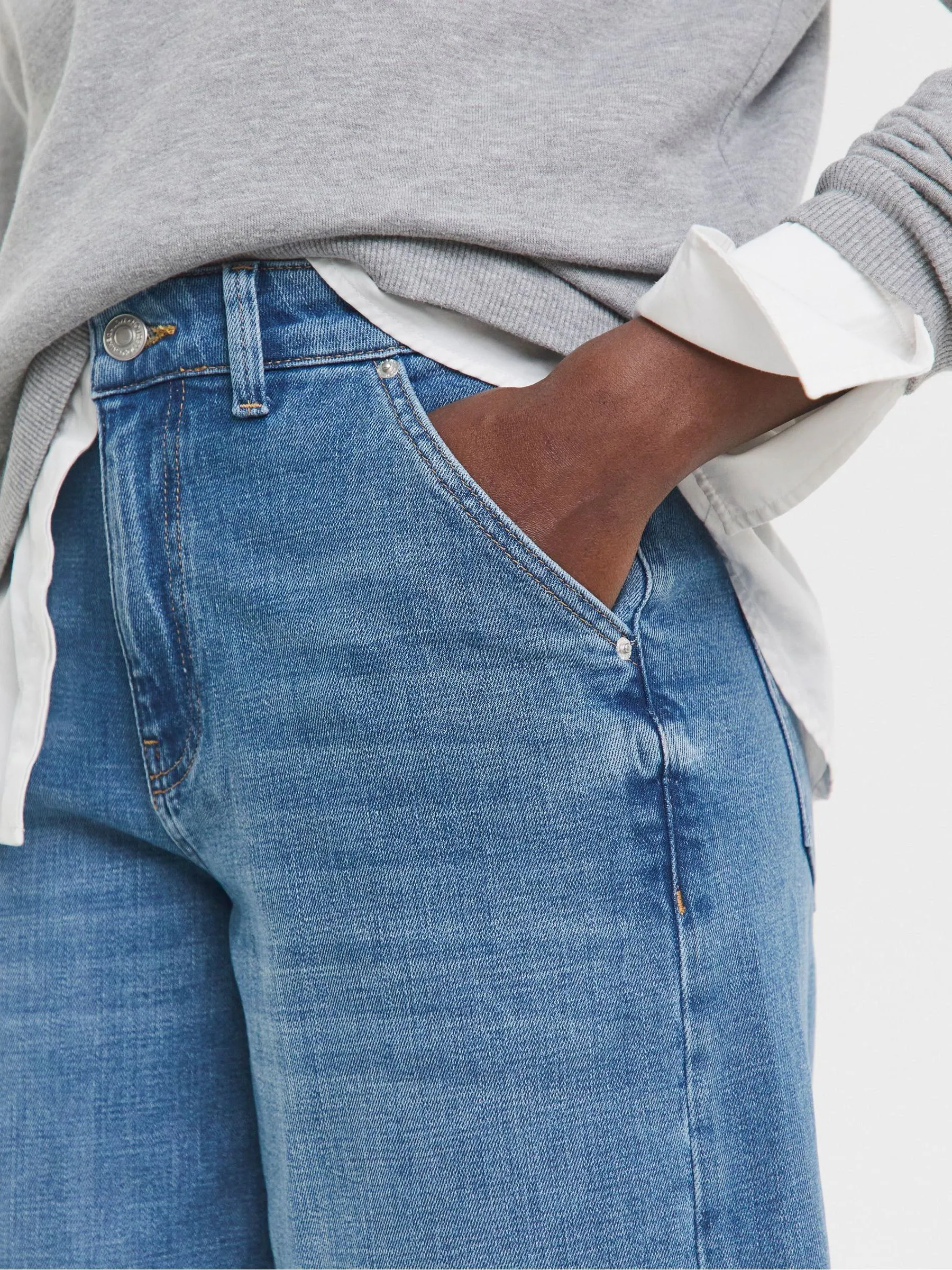 JD Williams Barrel Leg Jeans