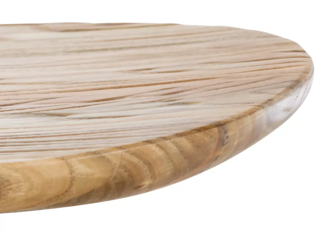 Lot de 2 Tabouret de bar - Bois - Nature - Skelde