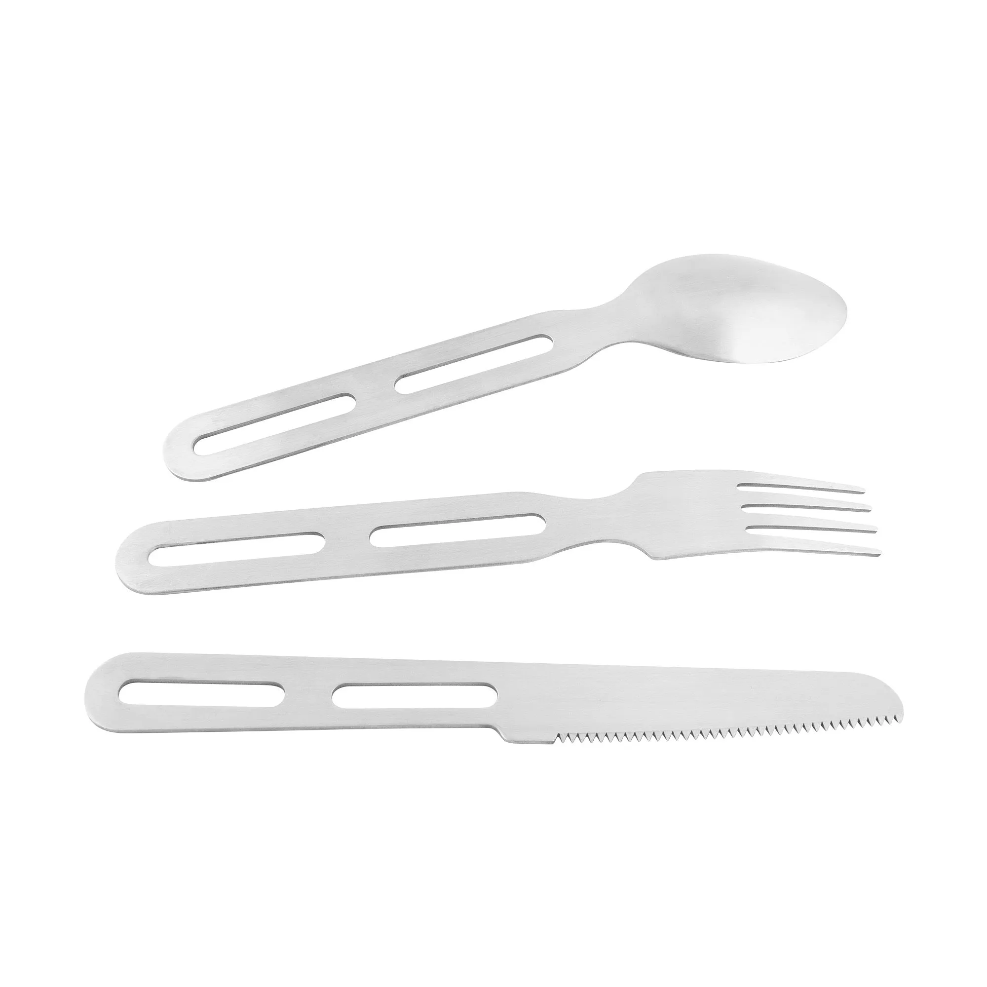 Tatonka -  Tatonka Campingbesteck Cutlery Set I silberfarben braun