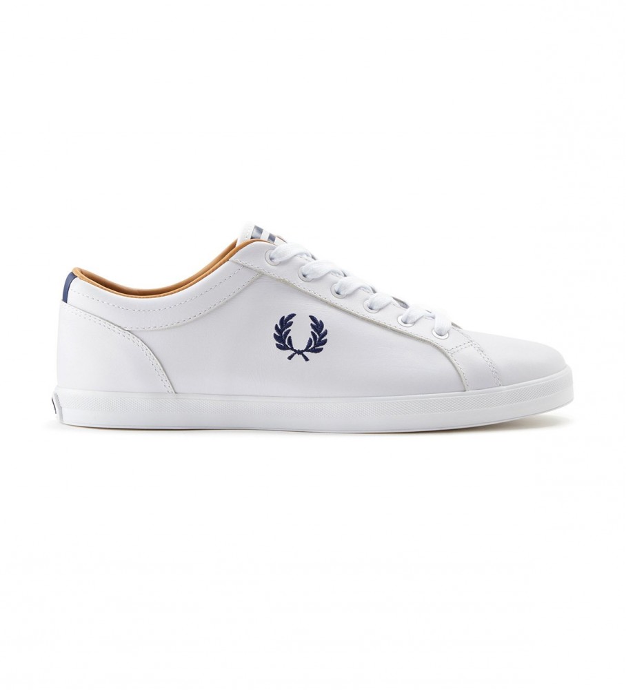 Tênis Fred Perry Baseline em couro branco