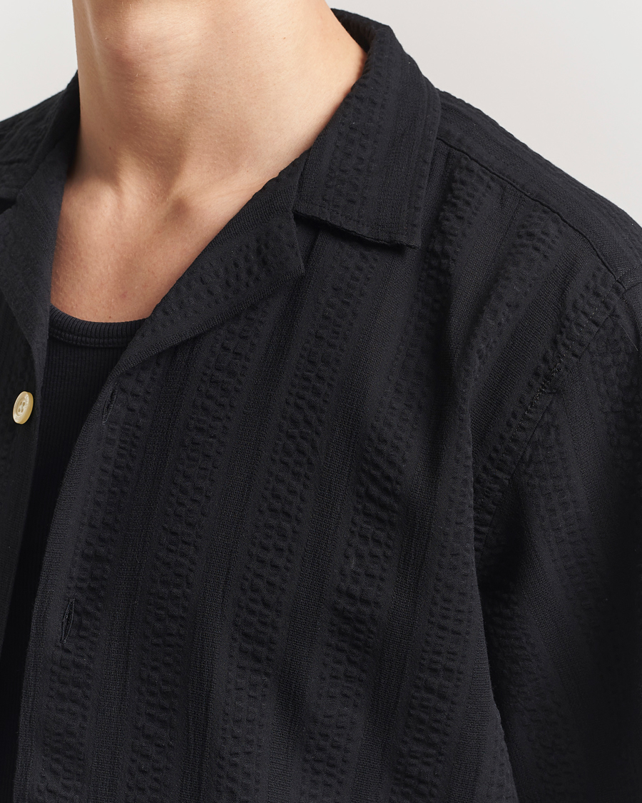 Forét Peer Short Sleeve Shirt Black