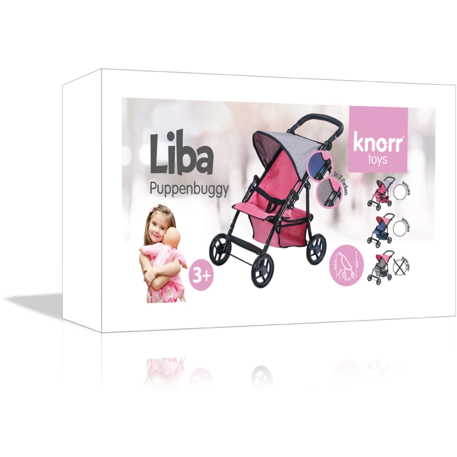 knorr toys® Puppenbuggy Liba - jeans grey