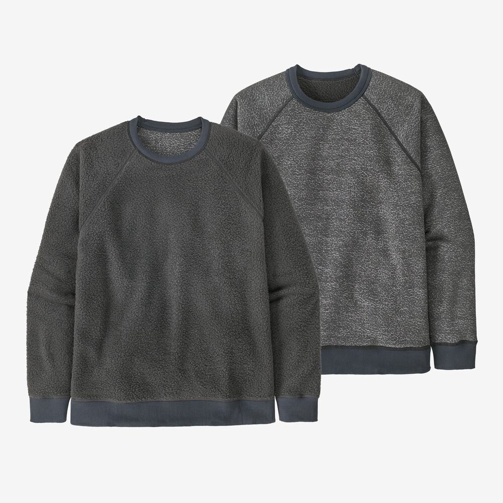 Wendbarer Herren-Fleece-Rundhalsausschnitt aus Shearling