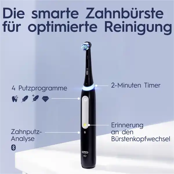 iO Series 4 Elektrische Zahnbürste Matt Black