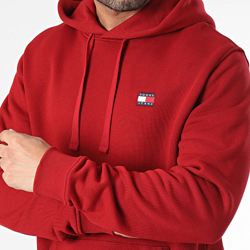 Sweat Capuche Badge 7988 Bordeaux