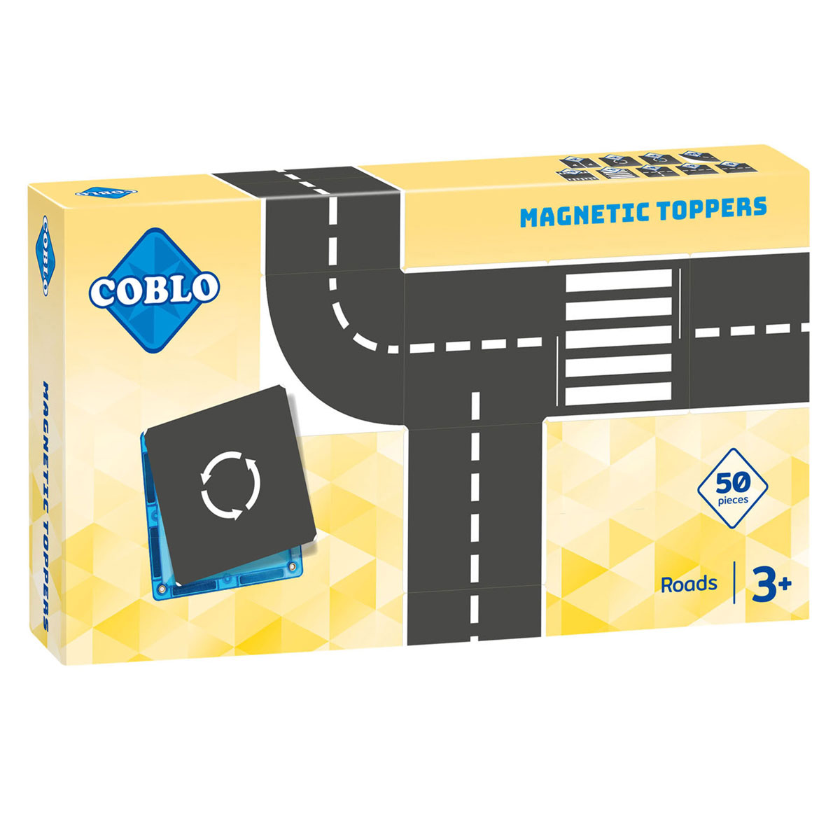 Coblo ToppersWegen Magnetisch Bouwspeelgoed, 50dlg.