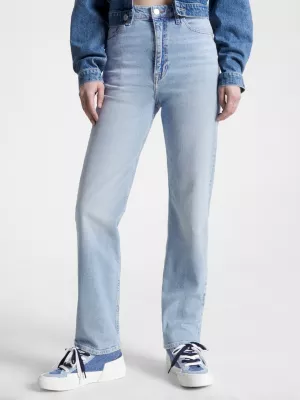 Calça jeans reta Julie Ultra High Rise