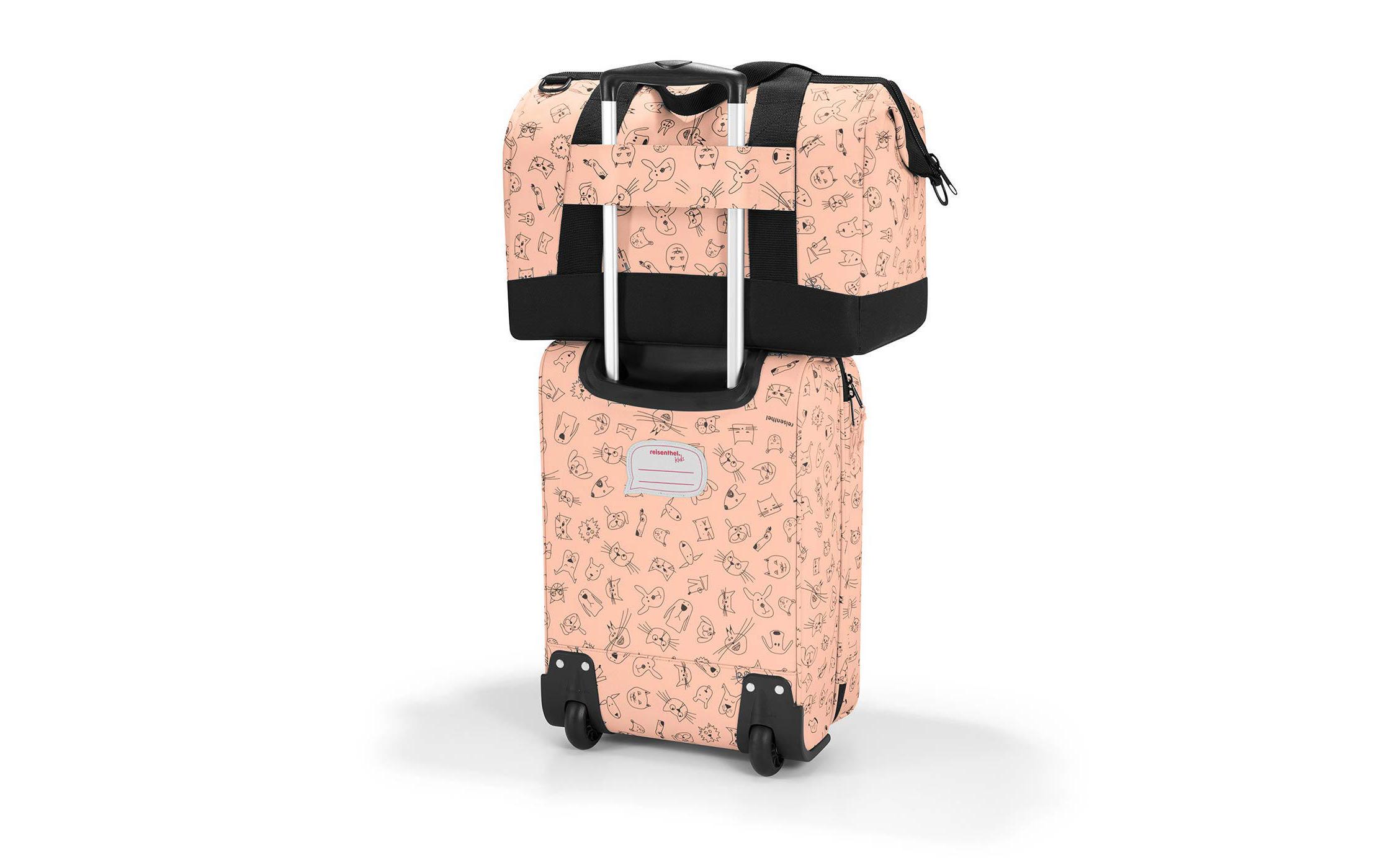 Reisetasche Allrounder M Kids Cats and Dogs RosaReisetasche