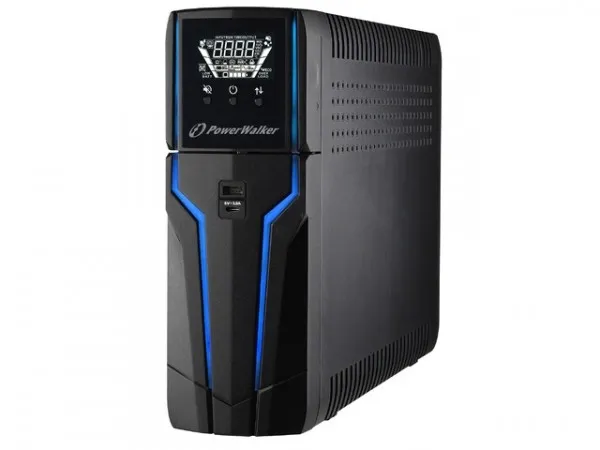 PowerWalker VI 1000 GXB FR - UPS - AC 162 - 290 V - 600 Watt - 1000 VA - 9 At - USB - output-stikforbindelser: 4