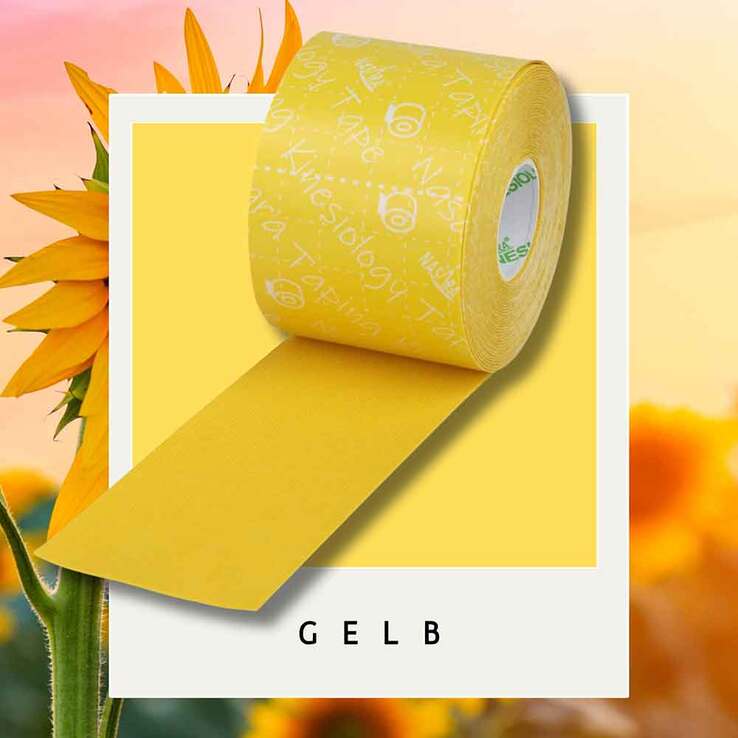 Kinesiologie Tape 5 cm x 5 m gelb, 1 St