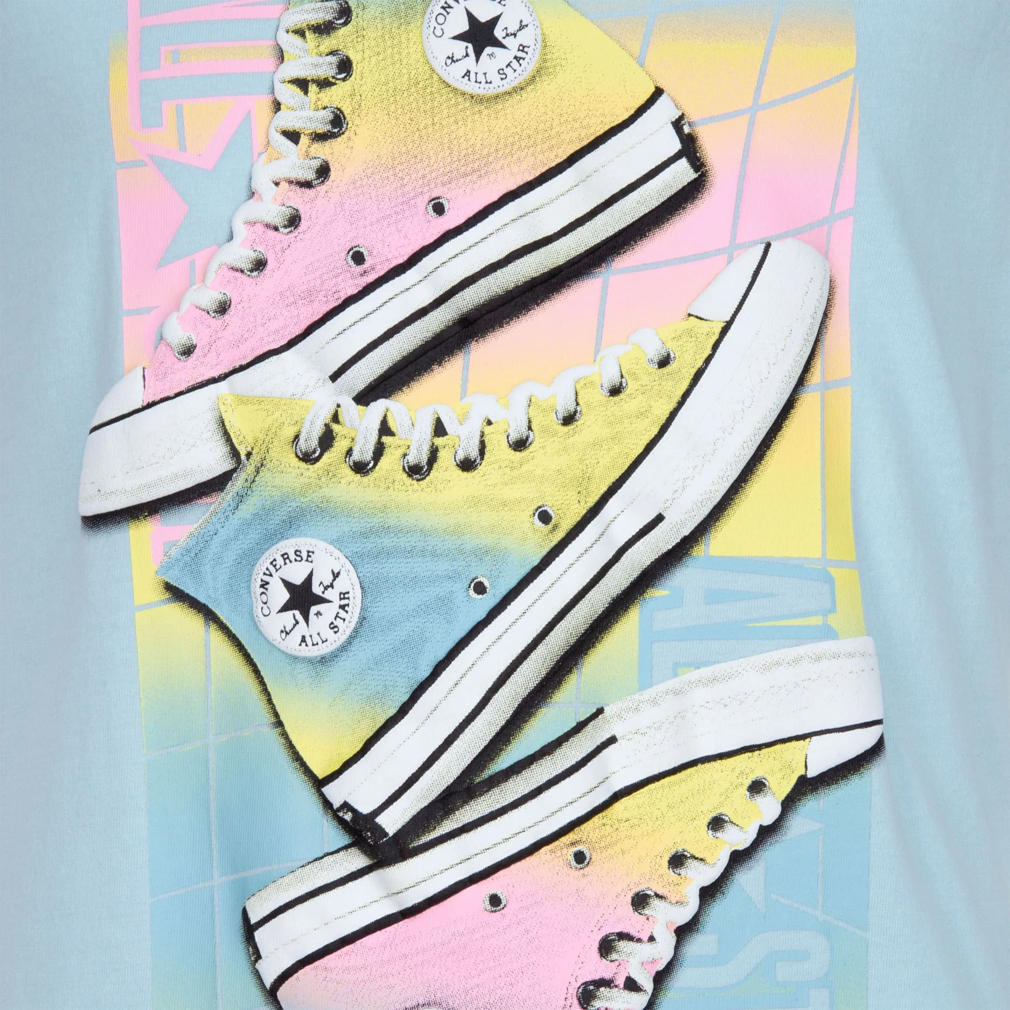 Converse T-Shirt Chuck GFX Bleu 7-16ans