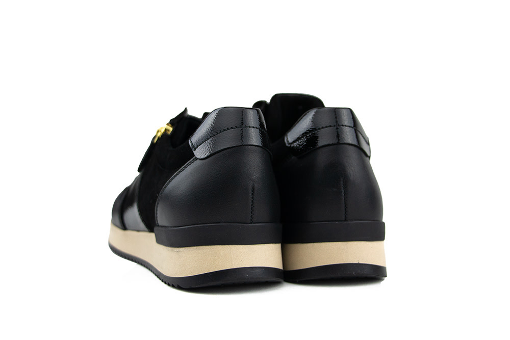 Gabor Sneaker Schwarz Lack Gold