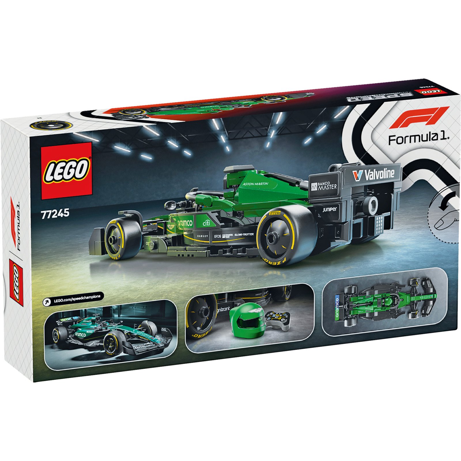 LEGO Speed Champion Aston Martin Aramco AMR24 F1 Rennauto 77245