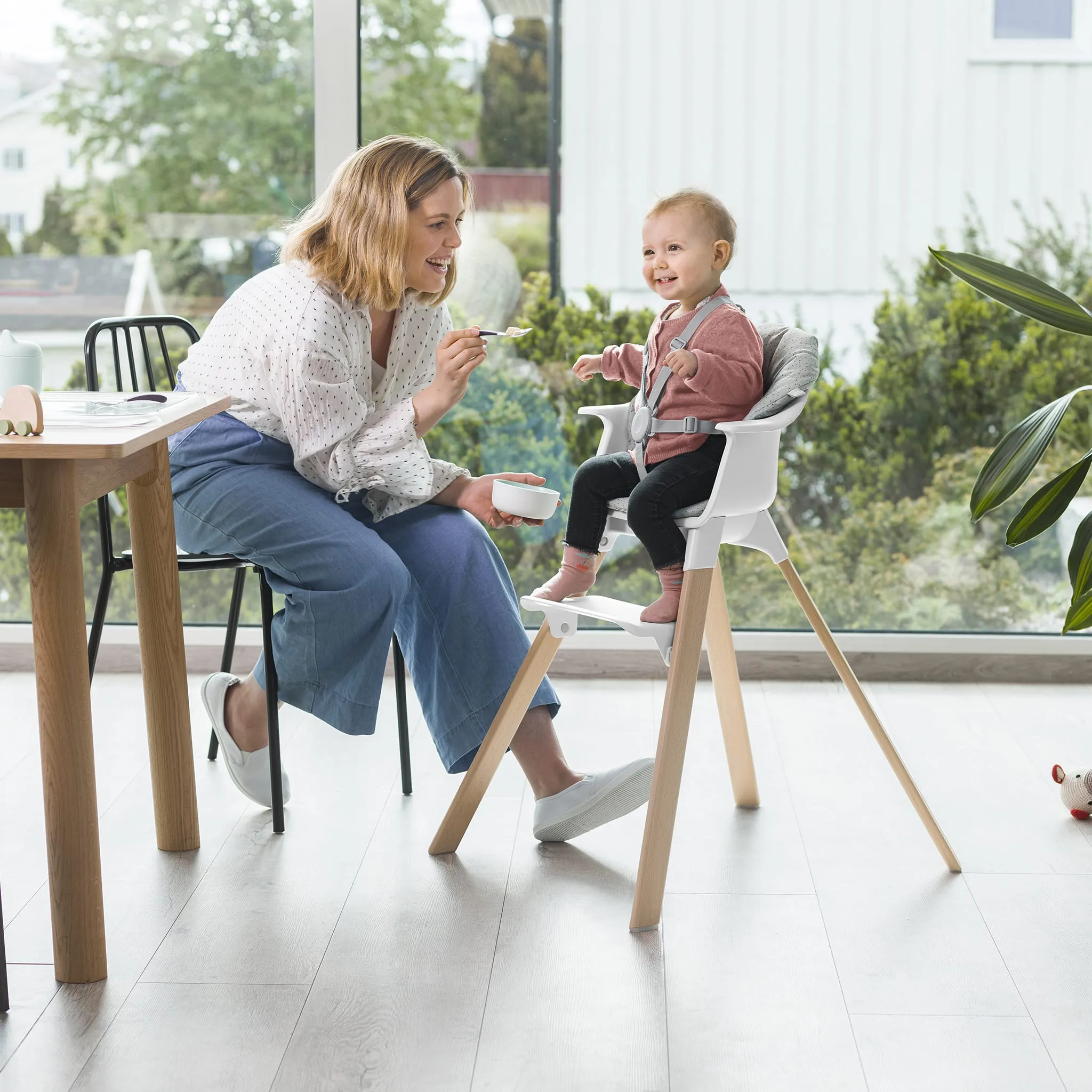 Stokke Chaise Haute Clikk - Blanc