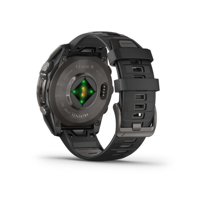 Garmin Unisex Ure fēnix® 8 - 47 mm AMOLED Sapphire Sort