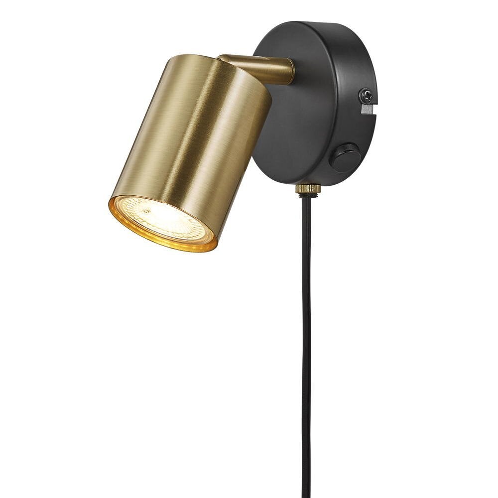Ontdek wandlamp in messing GU10