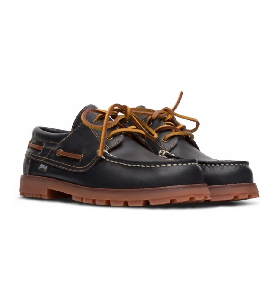 Sapatos náuticos de couro Camper Compass Navy