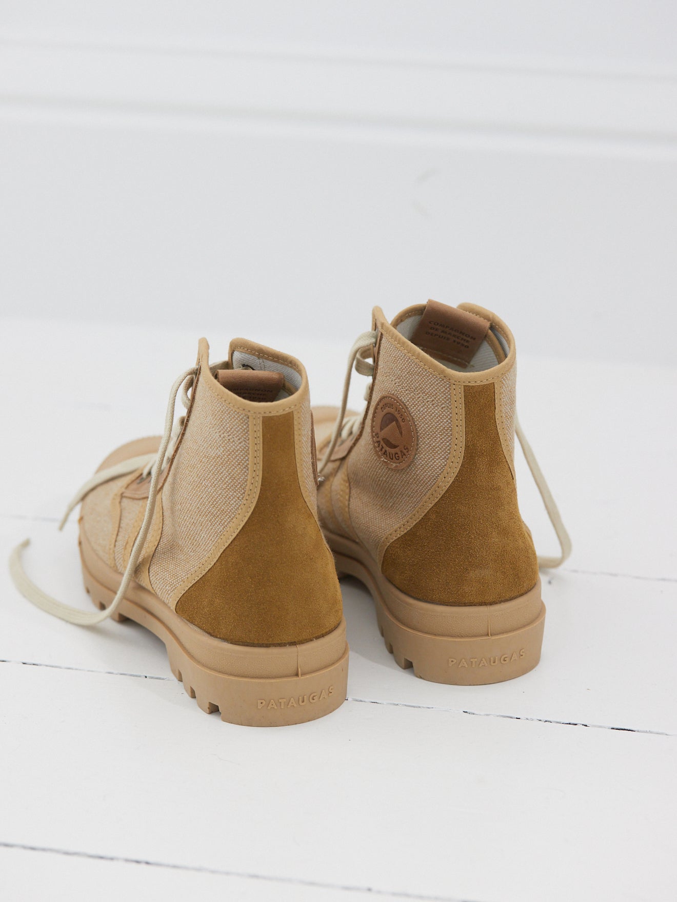 Baskets Authentique Mid Pataugas en toile coton bio