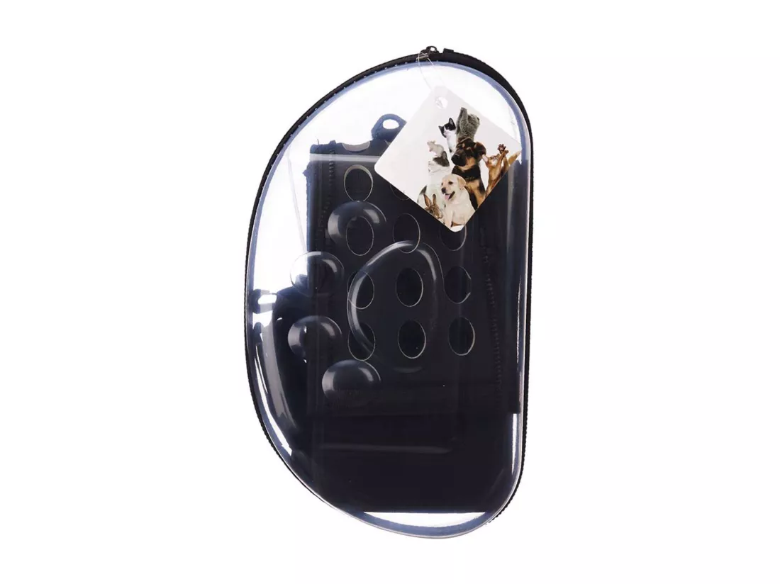 Sac de transport pour animaux en polyester noir 37x7,5x22cm