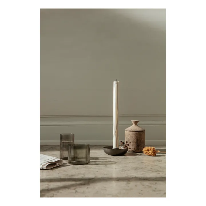 Ferm Living Verres Ripple - Set de 4 | Gris