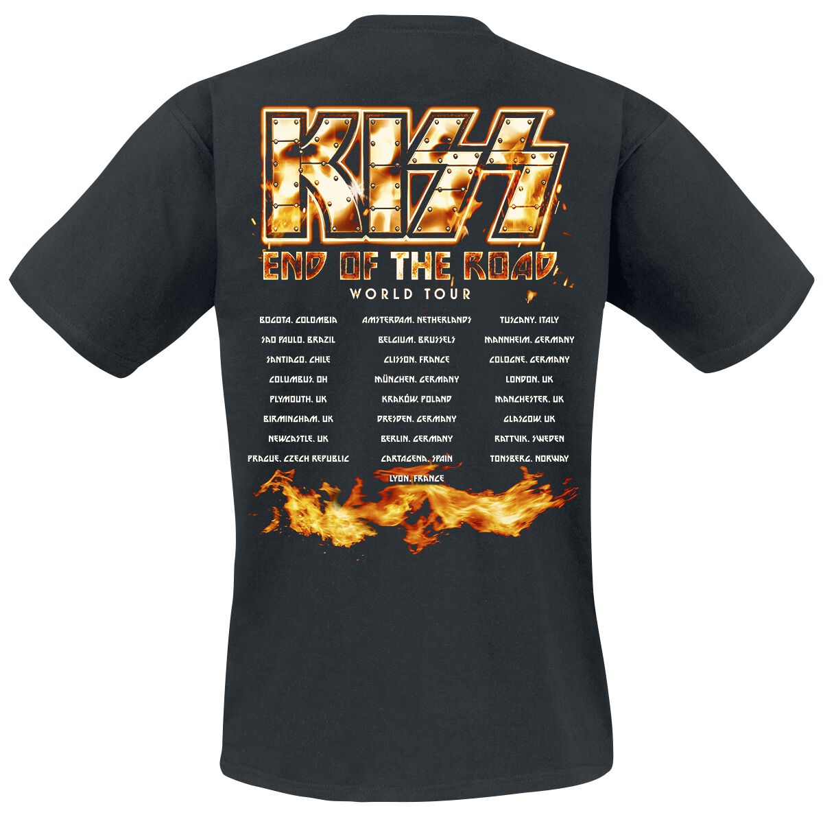 EOTR Tour 2023 On Fire | Kiss T-Shirt Manches courtes