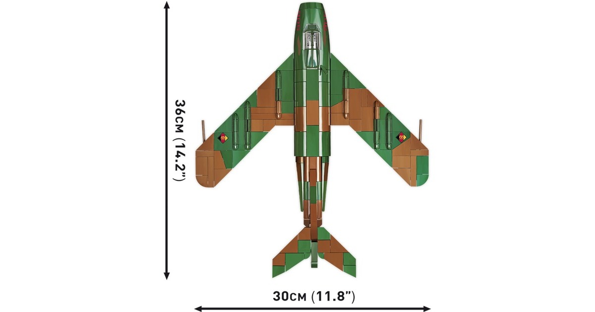 COBIHistorical Collection - Lim-5 ( MiG-17F ) East Germany Air Force Constructiespeelgoed  (Schaal 1:32)