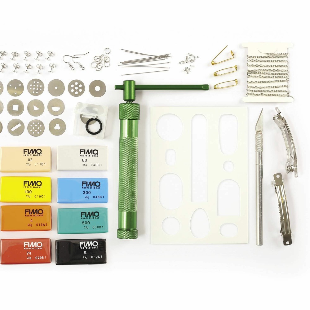 Coffret diy bijoux line art en pâte polymère